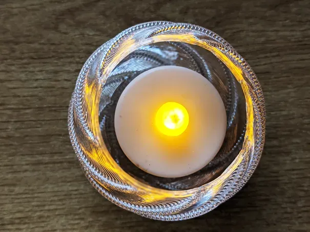Christmas Bauble Style Electrical Tea Light Holder 01 (Vase Mode) — Фото 4 из 4