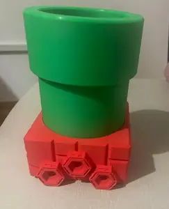 Super Mario Bros Pipe Pencil Holder - Honeycomb Storage Wall HSW remix