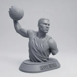 Basketball Slam Dunk Bust – “Above The Rim” | Support-Free Sports Sculpture