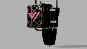 Vz-Bot Printhead Rapido Heatsink Duct 3010 Fan
