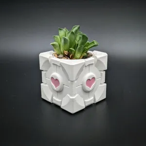 Heart insert for Companion cube planter