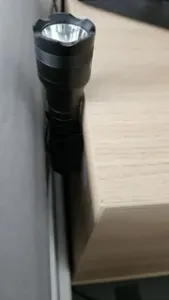 Flashlight nightstand - wall screw mount (parametric)