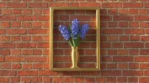 The Framed Flora: Pop-Art Wall Vase (Single & Triple)