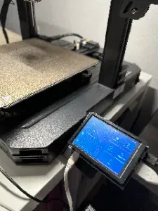 Ender 3 S1 Pro stand for Raspberry Pi case and integrated TFT 320x480 monitor