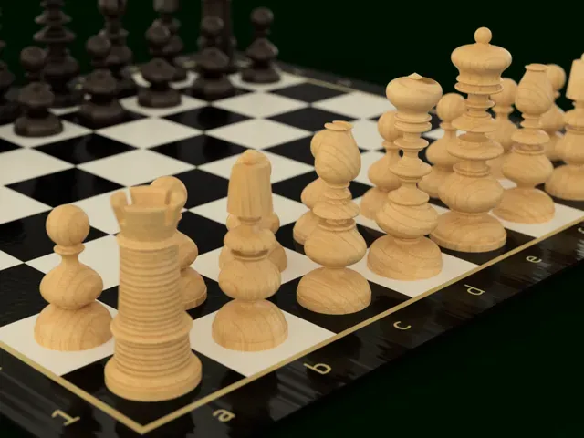Old Windsor Castle Chess Set — Image 11 of 12