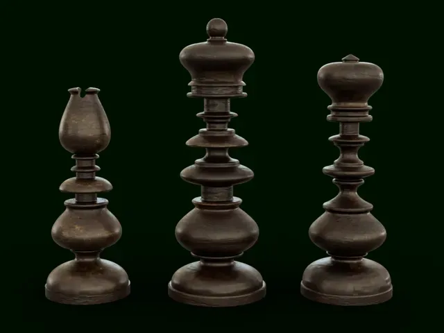 Old Windsor Castle Chess Set — Image 2 of 12
