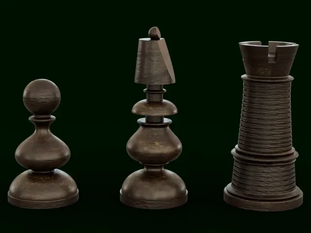 Old Windsor Castle Chess Set — Image 3 of 12