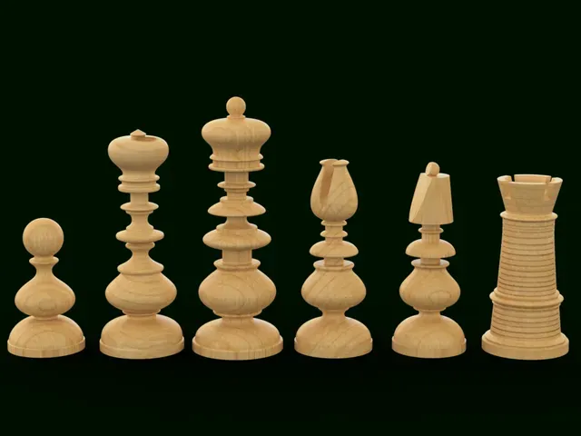 Old Windsor Castle Chess Set