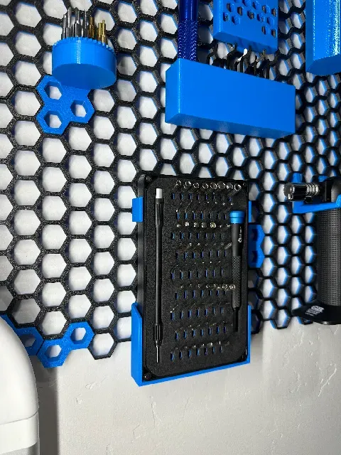 HSW iFixit Mako Driver Kit magnetic mount for Honeycomb Storage Wall OR Skadis Pegboard
