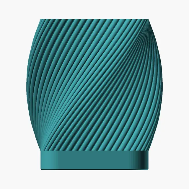 Twisted Ribbed Pen Cup — one part, no supports — Фото 3 из 5