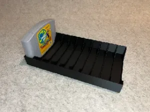 Games stand for Nintendo 64 N64 cartridges