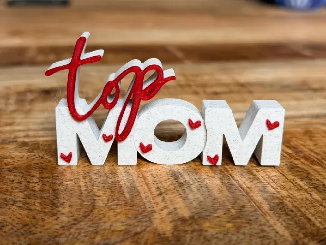 Top Mom – 3D Text Sign | Mother’s Day Gift | Multicolor Decoration — Фото 2 из 4