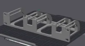 10" Rack Mount 1U – Dual Raspberry Pi + PoE Splitter Holder