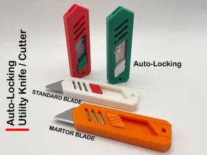 Auto-Locking Utility Knife / Cutter