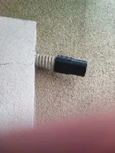 Ventilated End Cap / Filter Plug for 25mm Spiral Corrugated Hose