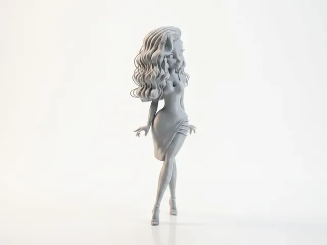 Elegant Woman Dancing Figurine Female Figure 3D Printable — Фото 3 из 5