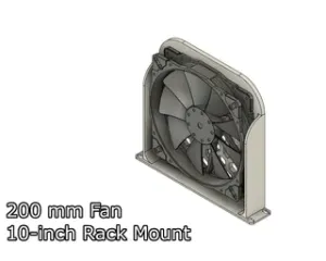 200 mm fan 10-inch rack mount
