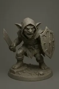 Grashnakk the Maw – Warden of the Cracked Fang | 32mm & 75mm Fantasy Miniature | FDM & Resin