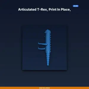 Articulated T-Rex, Print in Place, Ball Socket Joints, Dinosaur - 3D Printable STL File