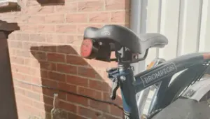 Brompton saddle mount rear bike light holder