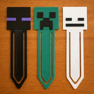 Minecraft (Creeper, Skeleton, Enderman) Bookmarks