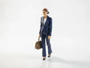Office Lady Figurine Female Character 3D Printable