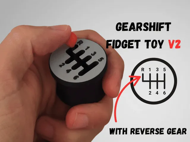 Gearshift fidget toy V2