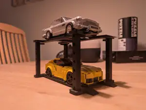 speed champions. Lego Car Lift (2-level Stacker)
