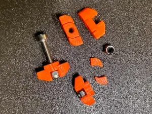 3030 M3 Drop-In T-Nut with Snap-Off Printed Supports