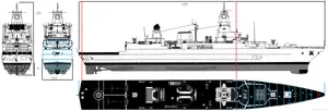 Sachsen Class Frigate Model Ship