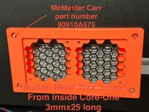 Prusa CORE-ONE External Fan Base Mount