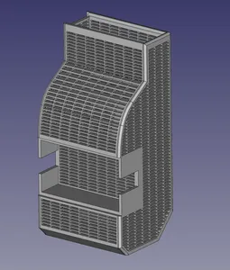 Silica Dry Box for Bambu Lab AMS with straight pattern