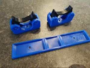 Broom Hanger w/ flexible jaws Frame