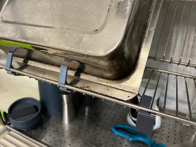 Folding dish drainer clamp hook, for big pots - IKEA ORDNING