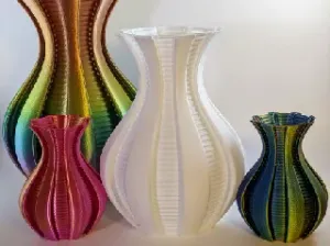 Vase with Ridges Inside