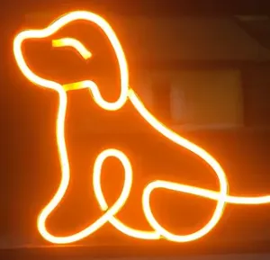 Perro - silueta con luz Led Neon