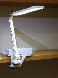 Clamp with led lamp