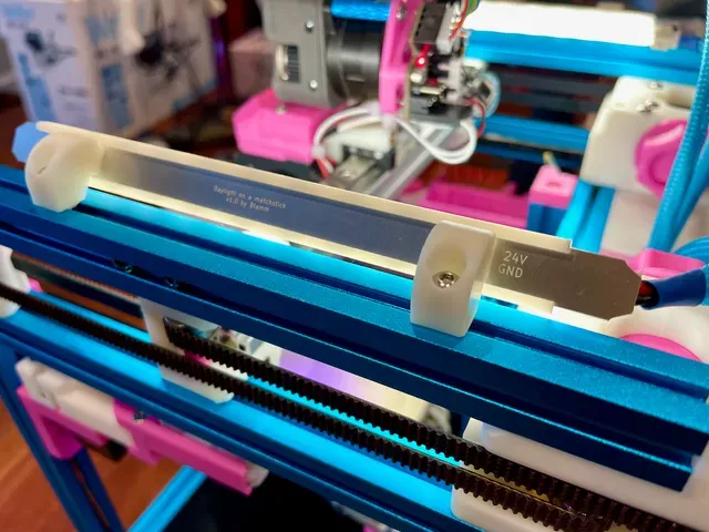 Voron v0 / v0.1 / v0.2 Daylight on a Matchstick LED Strip Mounts