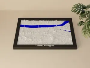 Lanzhou, Chengguan, China - 3D Miniature
