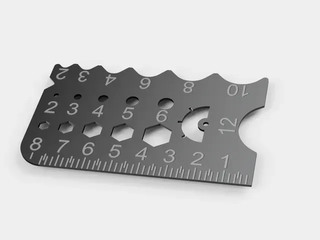 The ULTIMATE Card-sized Measuring Tool - Ruler, Chamfer, Bolt Gauge — Image 6 of 7