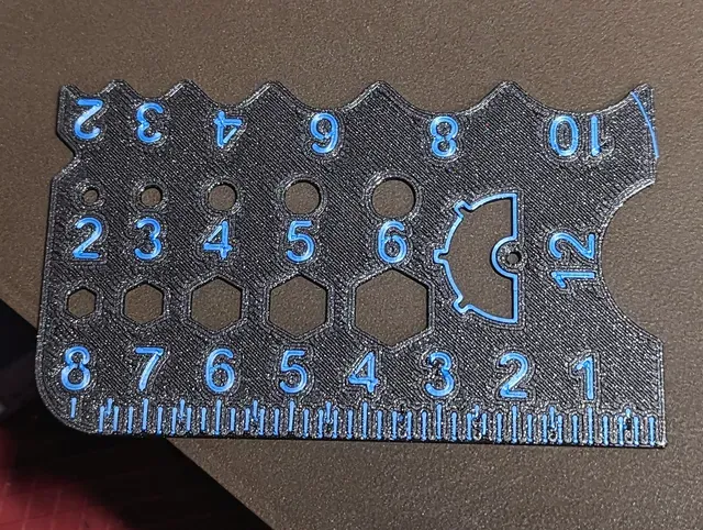 The ULTIMATE Card-sized Measuring Tool - Ruler, Chamfer, Bolt Gauge — Image 2 of 7