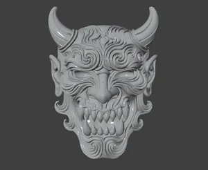 Japanese Demon Wall Mask
