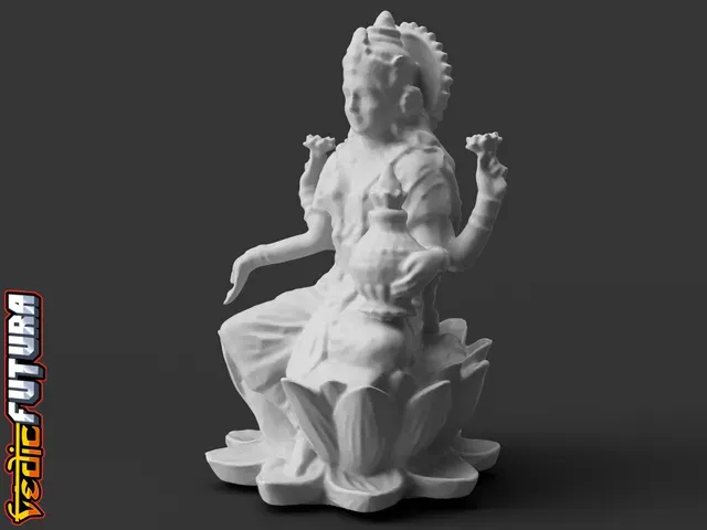 Lakshmi - Goddess of Fortune, on a Lotus — Фото 2 из 9