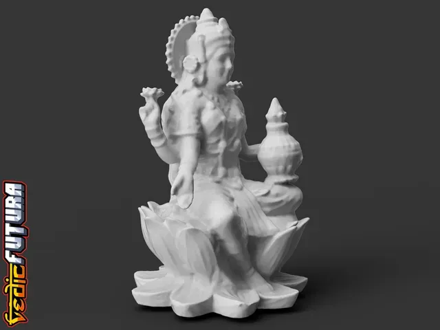 Lakshmi - Goddess of Fortune, on a Lotus — Фото 3 из 9