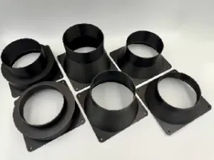 140mm Fan To 100mm Pipe Adaptors
