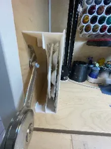 Folding desk hinge cover