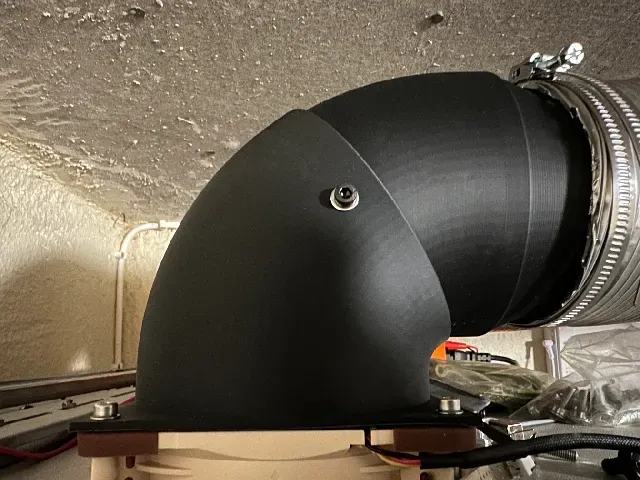 120mm Fan To 100mm Pipe 90 Degree Adaptor — Image 4 of 4