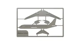 AIRBUS A320 Airplane Pop Flat Card