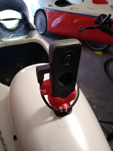 Insta360 One X2 adapter for DJI bayonet mount (velomobile) (FreeCAD) — Фото 4 из 5