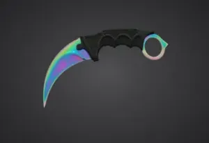 Gray Karambit Knife - Tactical Curved Blade Prop